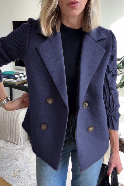 Grealish Home & Fashion | Premium Stylish Knitted Sleeve Blazer