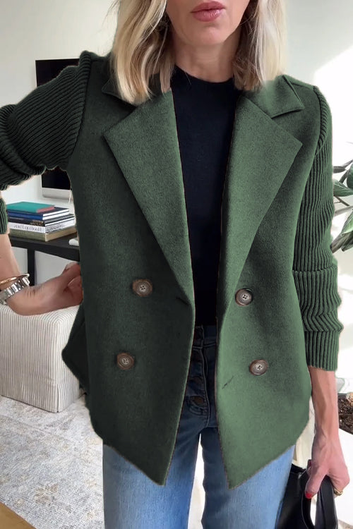 Grealish Home & Fashion | Premium Stylish Knitted Sleeve Blazer