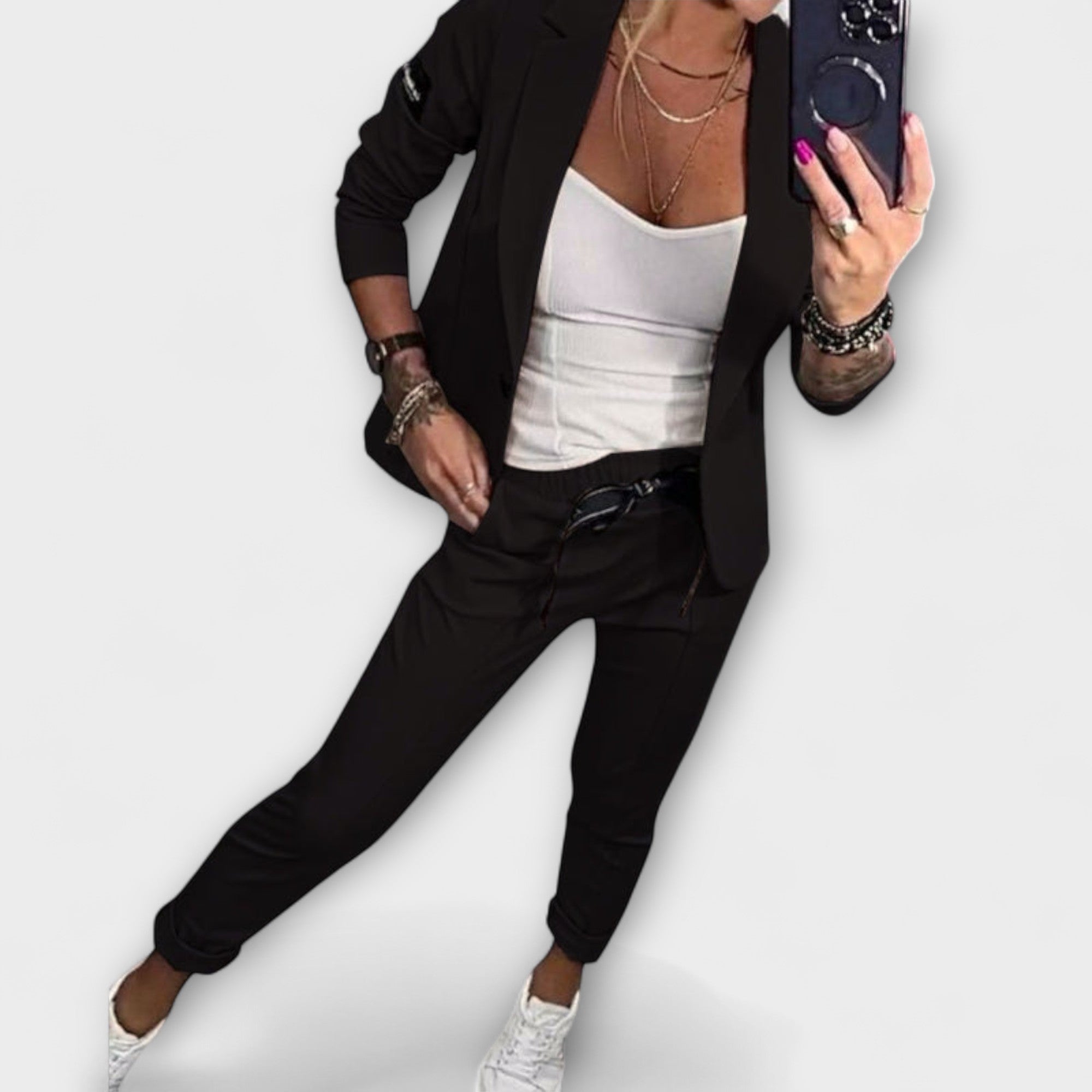 Grealish Home & Fashion | Elegant Combination Top, Jacket and Trousers