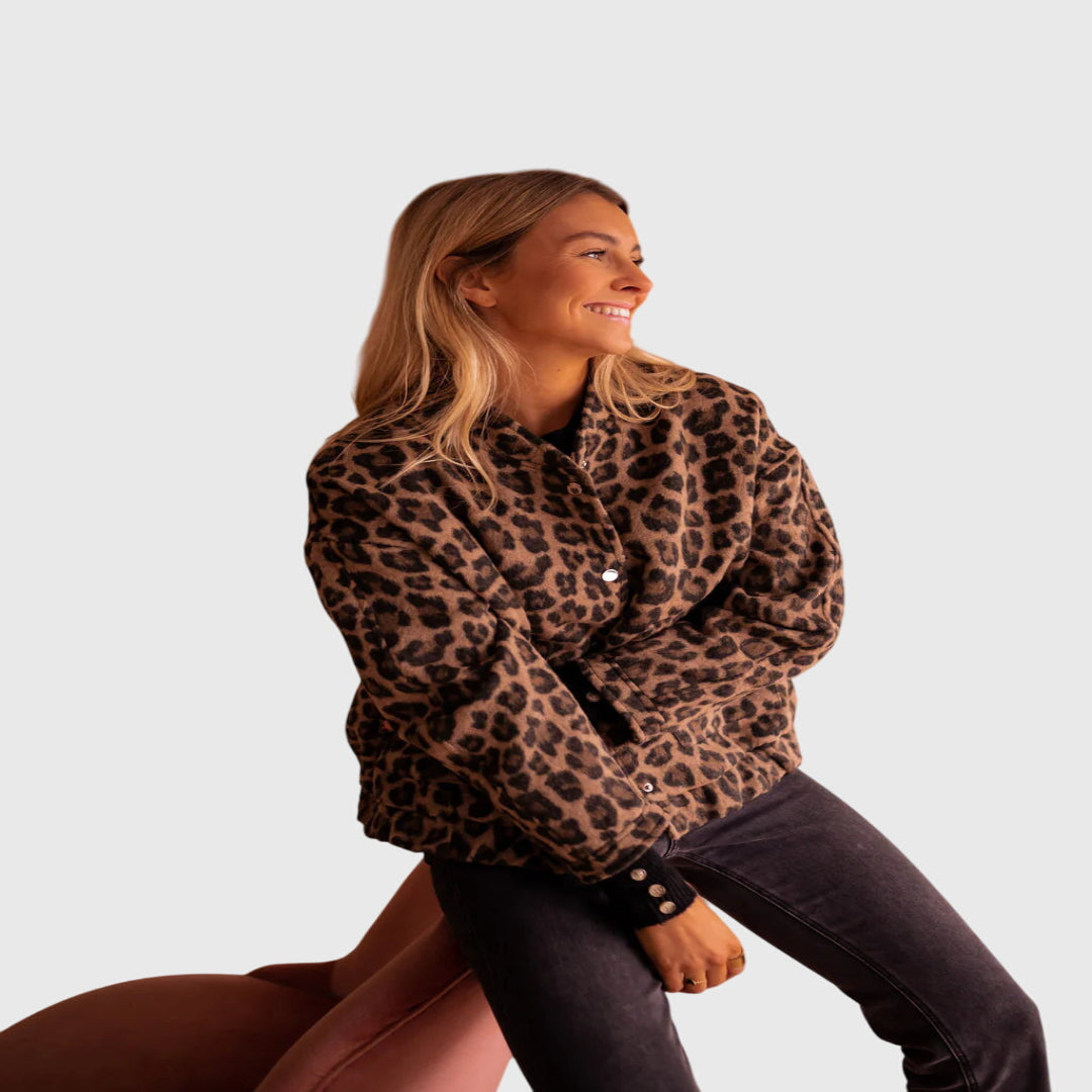 Elodie | Stylish Leopard-Print Jacket