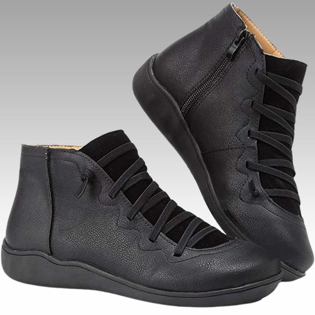 Nina™ - Stylish, vintage-style orthopaedic ankle boots