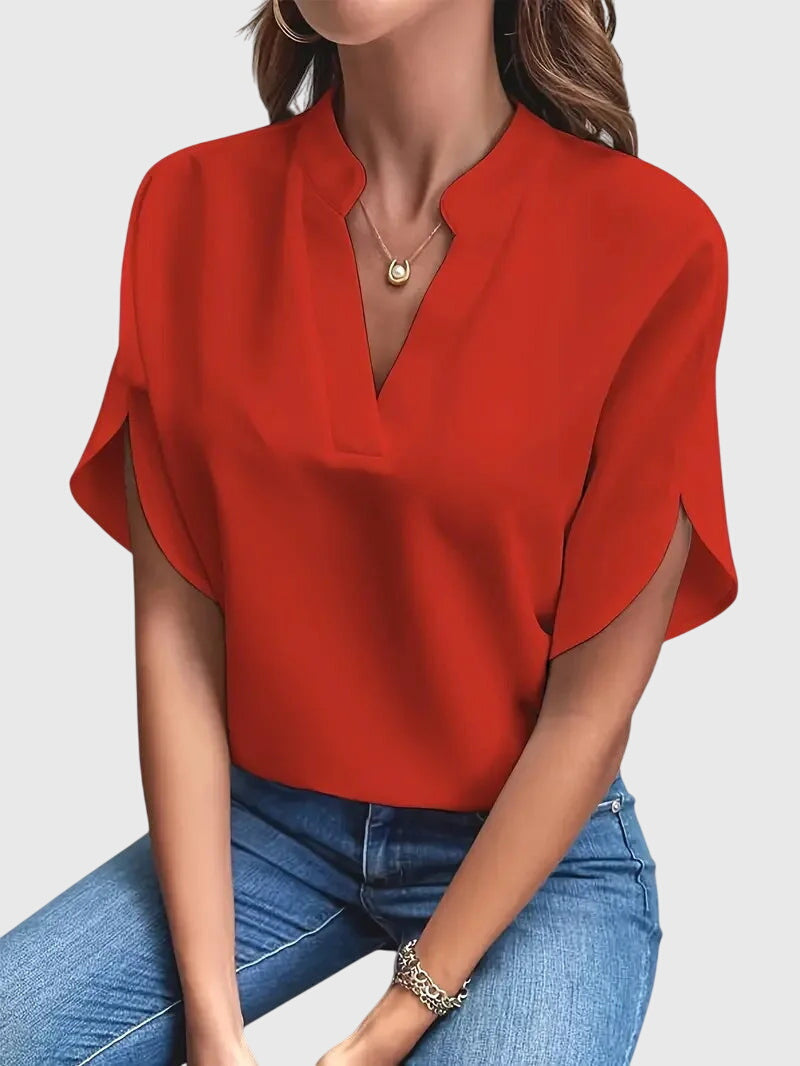 Beatrix™ | Soft and Elegant V-Neck Top