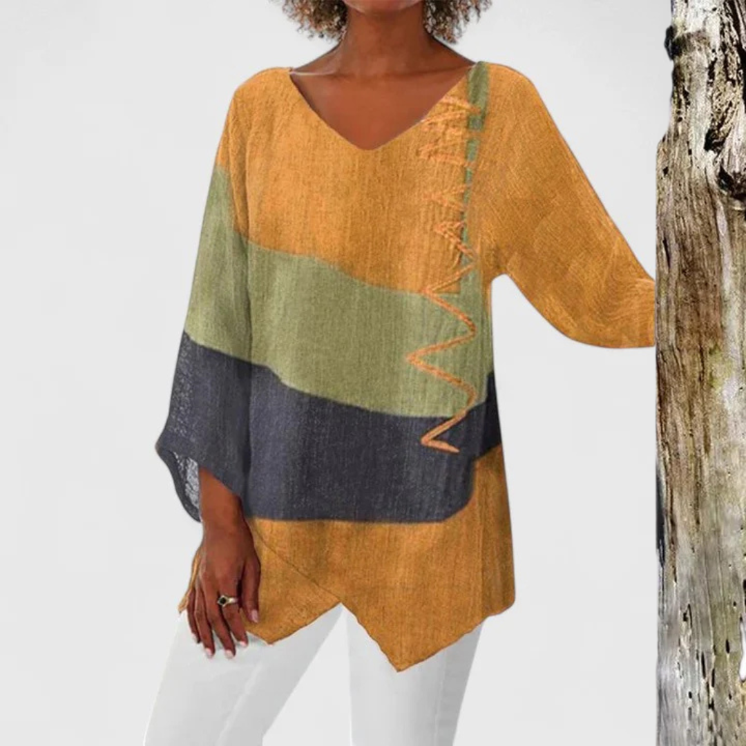 Elysia | Stylish V-Neck Tunic