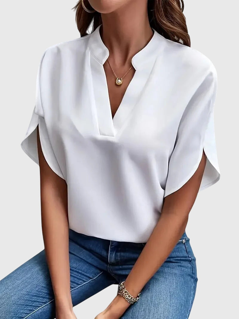 Beatrix™ | Soft and Elegant V-Neck Top