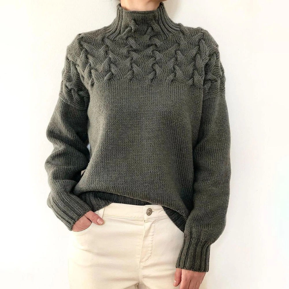 Elena™ | Warm & Timeless Roll Neck Jumper
