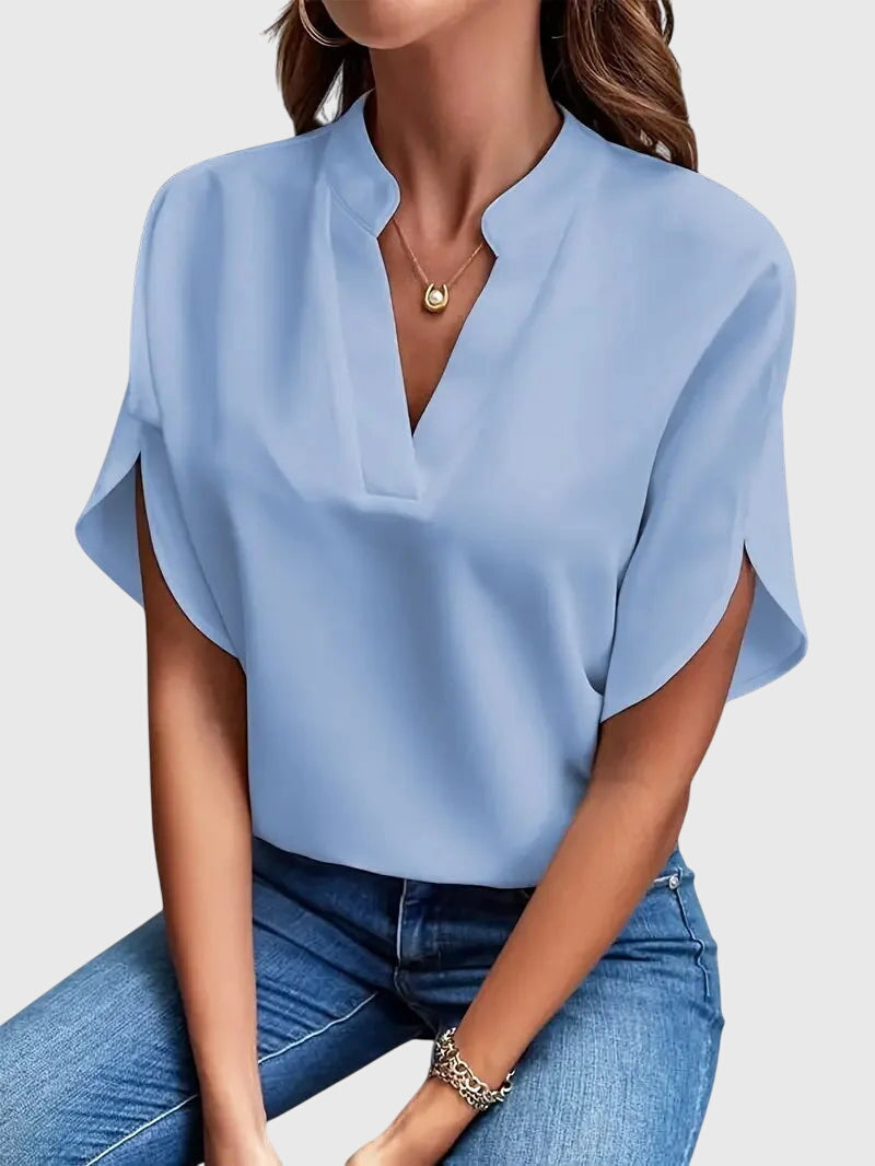 Beatrix™ | Soft and Elegant V-Neck Top