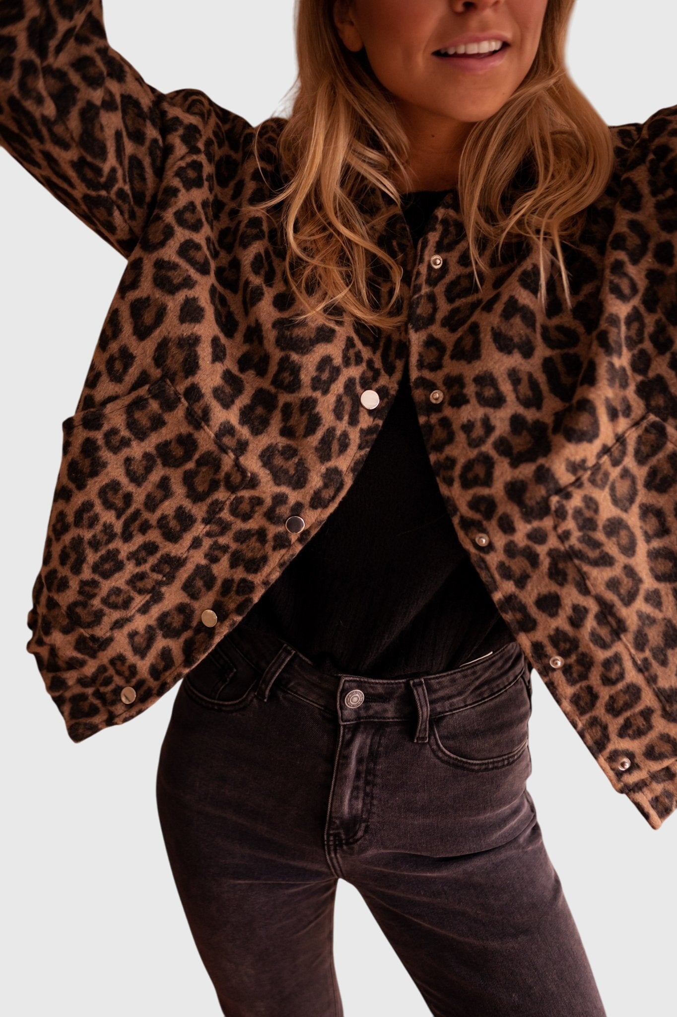 Elodie | Stylish Leopard-Print Jacket