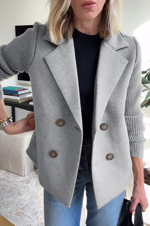 Grealish Home & Fashion | Premium Stylish Knitted Sleeve Blazer
