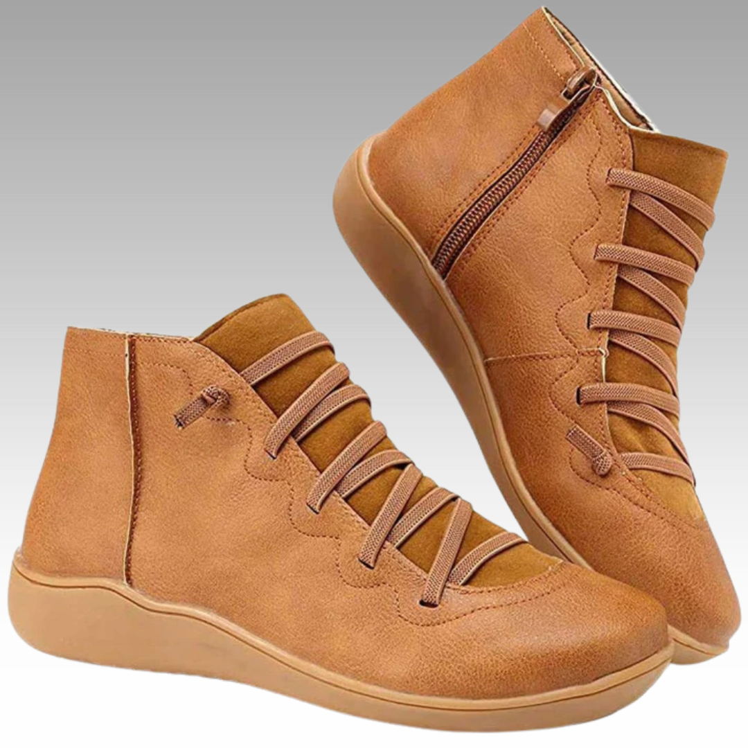 Nina™ - Stylish, vintage-style orthopaedic ankle boots