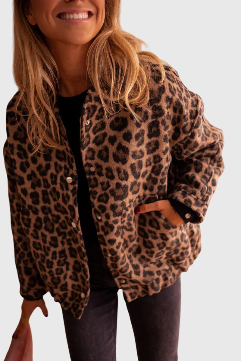 Elodie | Stylish Leopard-Print Jacket