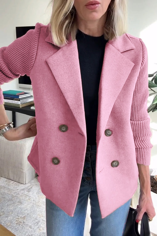 Grealish Home & Fashion | Premium Stylish Knitted Sleeve Blazer