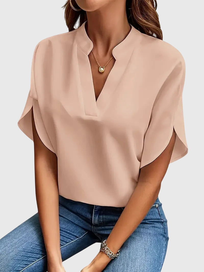 Beatrix™ | Soft and Elegant V-Neck Top