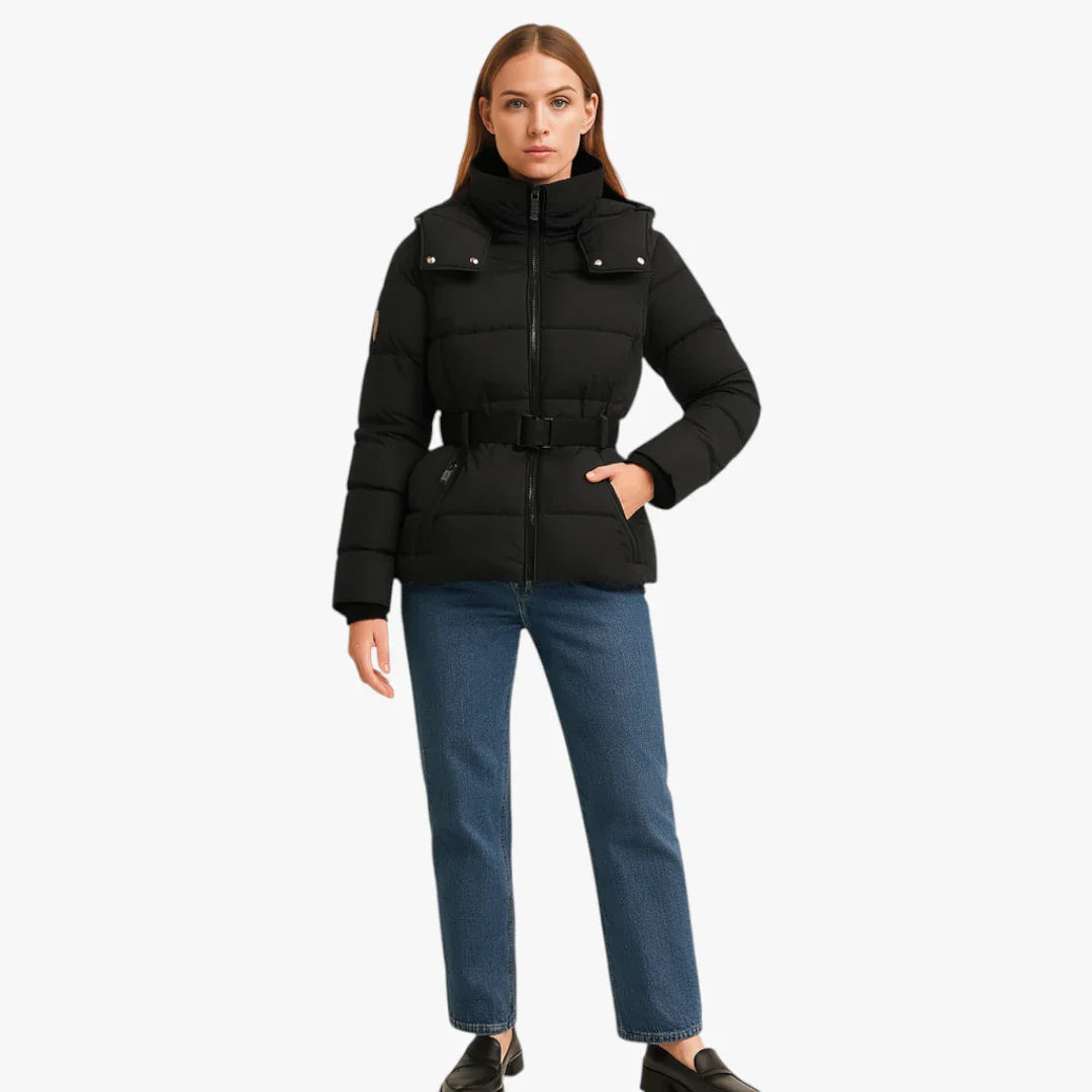 Lunaris ™ | Women's Belted Water-Repellent Puffer Jacket