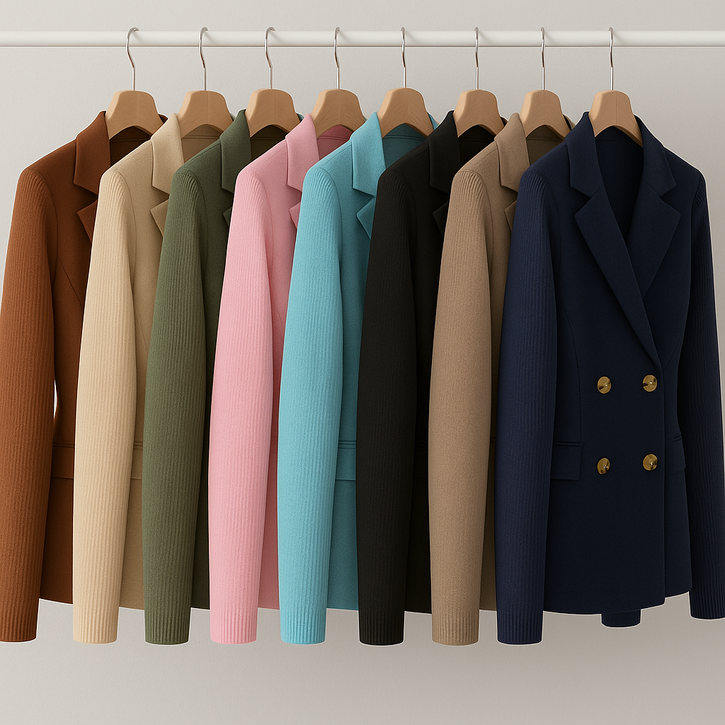 Grealish Home & Fashion | Premium Stylish Knitted Sleeve Blazer