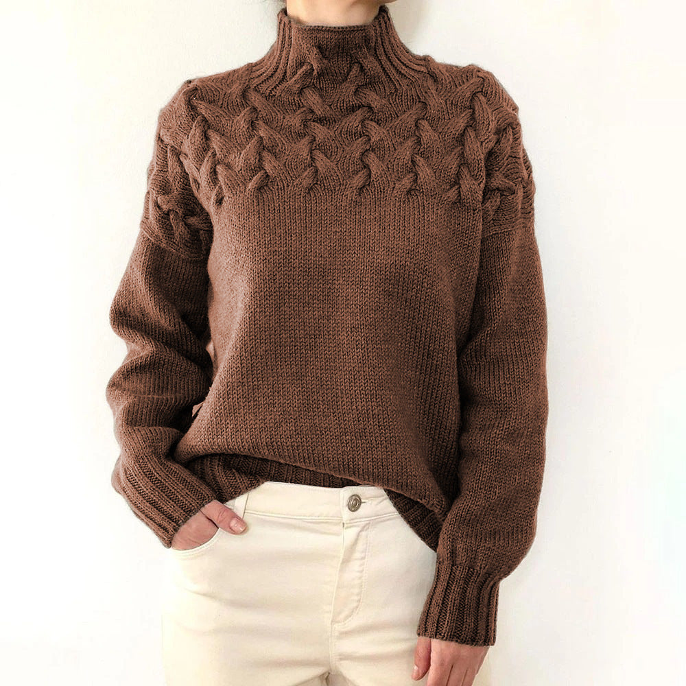 Elena™ | Warm & Timeless Roll Neck Jumper