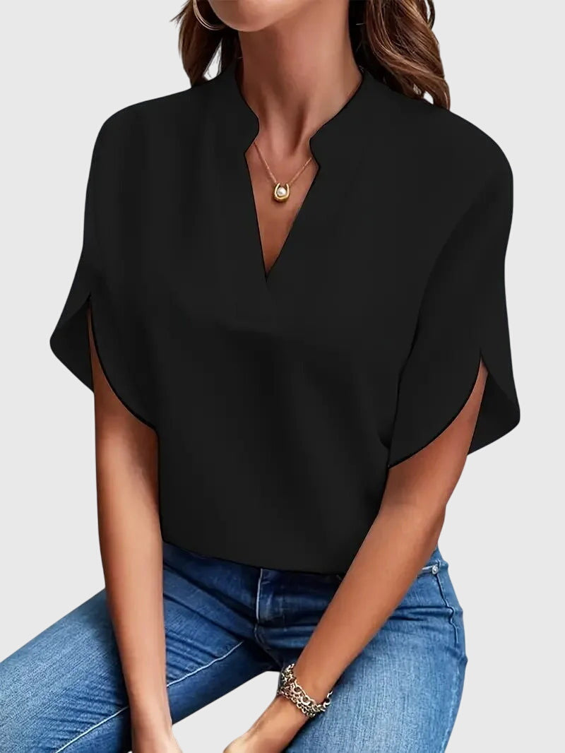 Beatrix™ | Soft and Elegant V-Neck Top