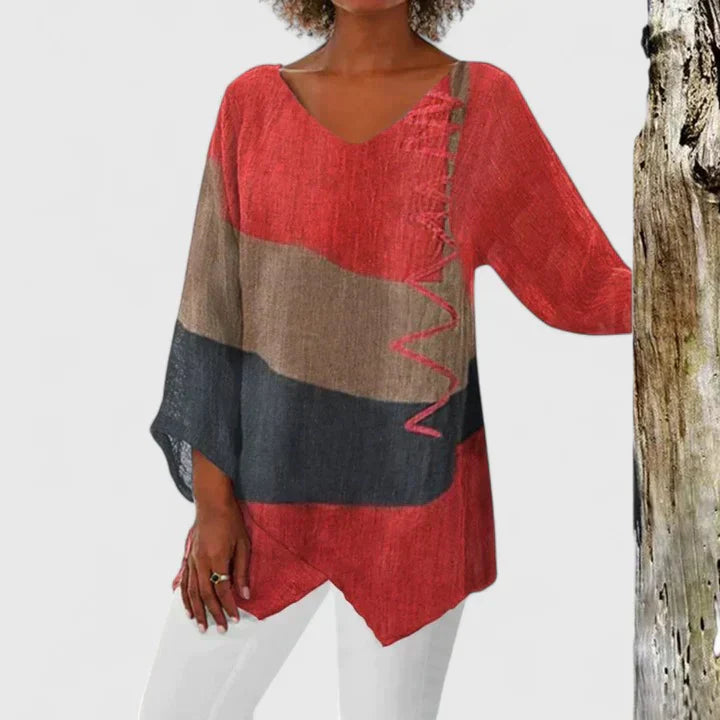 Elysia | Stylish V-Neck Tunic