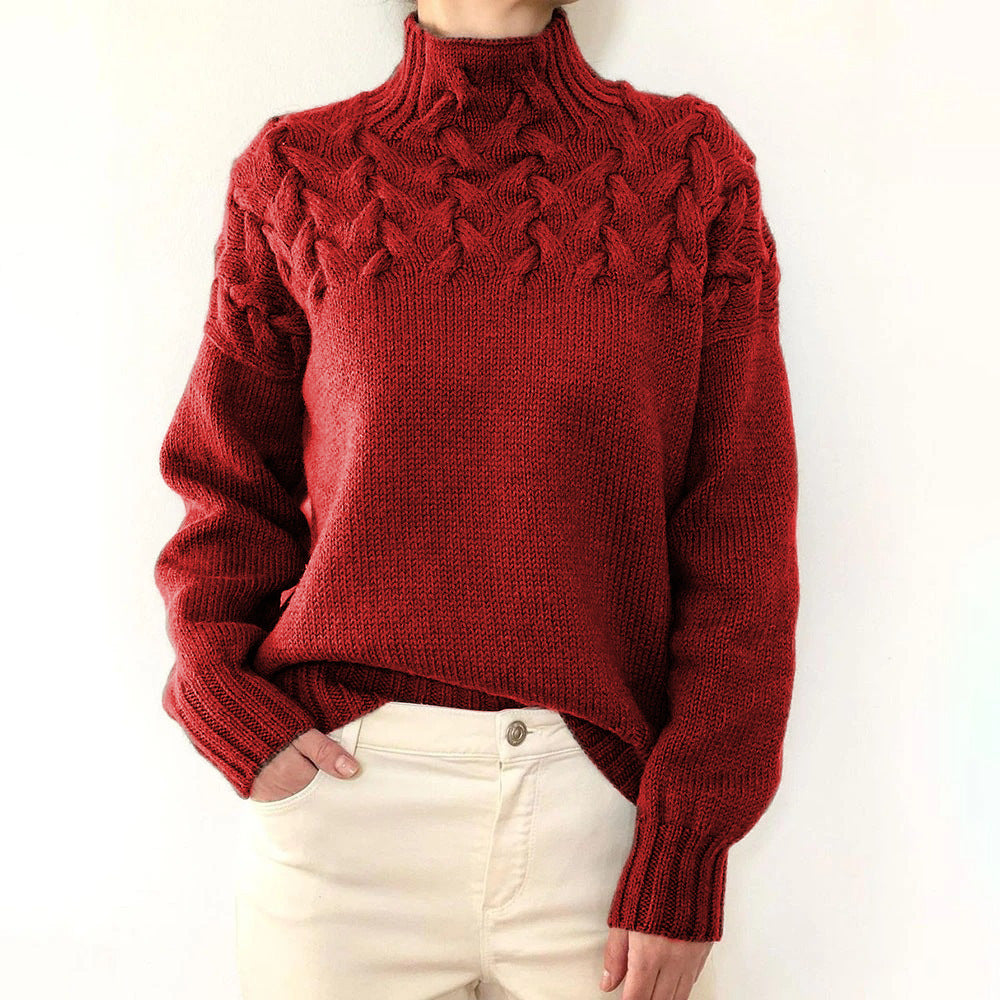 Elena™ | Warm & Timeless Roll Neck Jumper