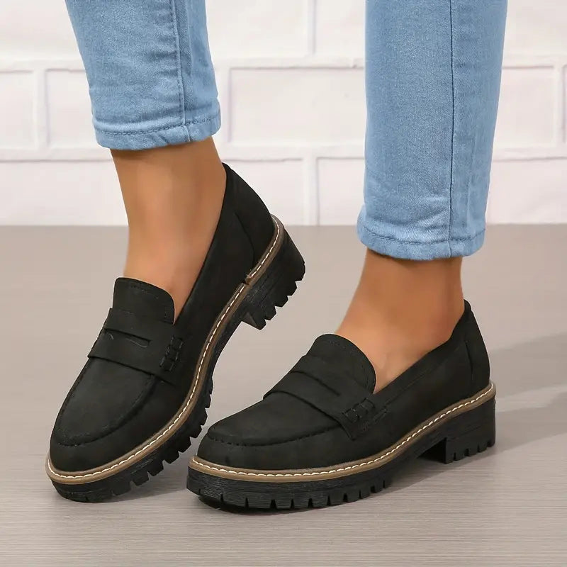 Emilia™ - Comfortable Chunky Loafers with Platform Sole